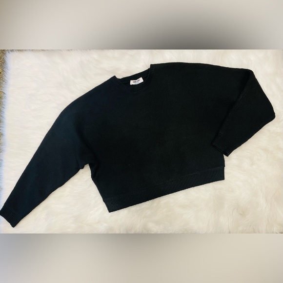 Double Zero ,Charcoal Crewneck Sweater - Picture 2 of 3